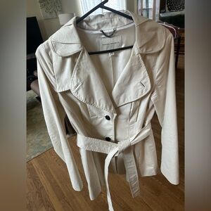 Banana Republic Cream Trench Coat